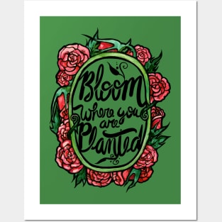 Bloom where you are planted Posters and Art